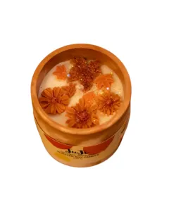كوب شمعة للهدايا - 230 جم - برتقالي داكن