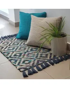 نوفا هوم "Cristal" قطعة سجاد محبوكة - أزرق (متوفر بعدة مقاسات) متوفر في ذا سكاوت - عمّان، الأردن