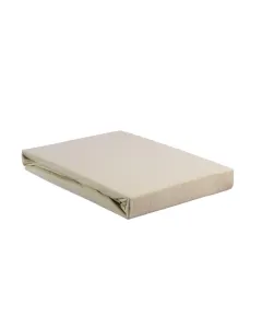 Nova Home "Jersey" Fitted Sheet Set - 100% Cotton - 2 Pcs - Twin - Sand available at The Scout - Amman, Jordan