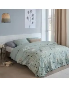 بيدنج هاوس "Wind" طقم وجه لحاف - 100% قطن - كوين/مفرد ونص - 3 قطع - أخضر متوفر في ذا سكاوت - عمّان، الأردن