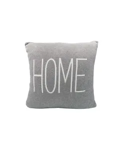 نوفا هوم "Home" غطاء وسادة محبوك يدوياً - 100% قطن - 45x45 سم - رمادي و بيج متوفر في ذا سكاوت - عمّان، الأردن