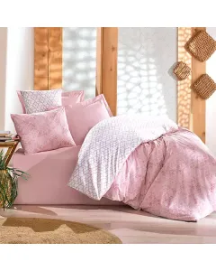 نوفا هوم "Best" طقم لحاف بتصميم مطبوع - 100% قطن - زهري (متوفر بعدة مقاسات) متوفر في ذا سكاوت - عمّان، الأردن