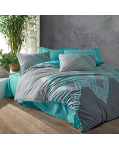 نوفا هوم "River" طقم لحاف بتصميم مطبوع - 100% قطن - رمادي (متوفر بعدة مقاسات) متوفر في ذا سكاوت - عمّان، الأردن