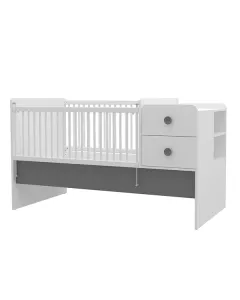 ألميلا "Babycute" سرير قابل للتحويل - 80x130 سم - رمادي متوفر في ذا سكاوت - عمّان، الأردن