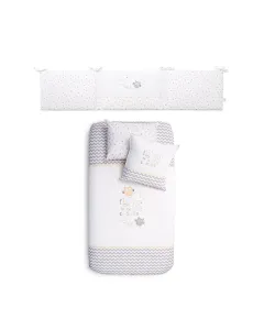 فونا بيبي "Owlet" طقم سرير - قطن 100% - 7 قطع - رمادي متوفر في ذا سكاوت - عمّان، الأردن
