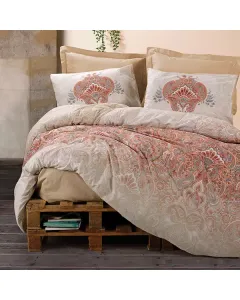 نوفا هوم "Loreta" طقم وجه لحاف - 100% قطن - مجوز/مجوز كبير - 4 قطع - متعدد الألوان متوفر في ذا سكاوت - عمّان، الأردن