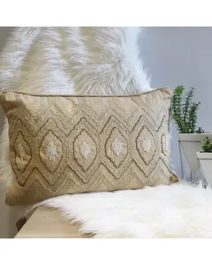نوفا هوم غطاء وسادة "Pearl" تطريز يدوي  - 40x60 سم - بيج متوفر في ذا سكاوت - عمّان، الأردن