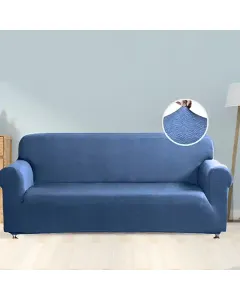 نوفا هوم-غطاء صوفا "Perfect Fit" - مقعدان - ازرق متوفر في ذا سكاوت - عمّان، الأردن