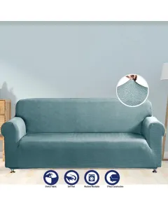 نوفا هوم-غطاء صوفا "Perfect Fit" - مقعد واحد - ازرق متوفر في ذا سكاوت - عمّان، الأردن