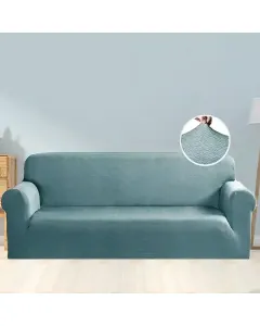 نوفا هوم-غطاء صوفا "Perfect Fit" - مقعدان - ازرق متوفر في ذا سكاوت - عمّان، الأردن