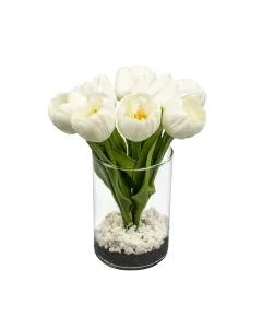 نوفا هوم "Sweet Tulip" مزهرية زهور - 23 سم - أبيض متوفر في ذا سكاوت - عمّان، الأردن