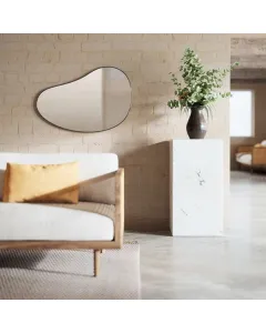 أومبرا "Hubba Pebble" مراة حائط - 61x91 سم - فضي متوفر في ذا سكاوت - عمّان، الأردن