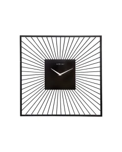 نكستايم "Vasco Square" ساعة حائط معدنية - 45x45 سم - أسود متوفر في ذا سكاوت - عمّان، الأردن