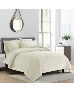 نوفا هوم Matelasse طقم لحاف جاكار قطن بنقشة الورد - مجوز & مجوز كبير - 7 قطع - أيفوري