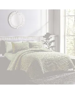 Nova Home Aurelia Pre Washed Summer Bed Spread Set - Twin - 4 Pcs - Green