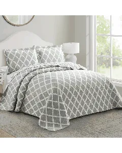 Nova Home Valook Poly Cotton Jaquard Reversible Bed Spread Set - 2Pcs - Single & Twin - Jade