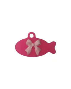 زينة طوق للحيوان من Resin – شكل سمكة – 2.5x1.5cm