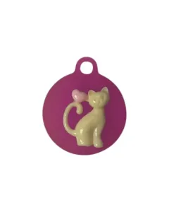 زينة طوق للحيوان من Resin – شكل دائرة – 1.8x2cm