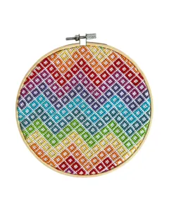Bold Bloom – 17cm Colorful Hand Embroidery