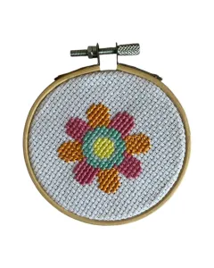 Blooming Flowers – 9cm Miniature Hand Embroidery