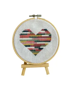 Heartfelt Love – 14cm Hand-Embroidered Heart Design