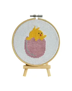 Sweet Harmony – 14cm Hand Embroidered Floral Bird Design