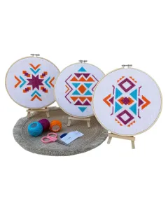Sparkling Energy – 3-Piece Embroidered Colorful Set (21cm)