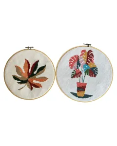 Golden Leaves Story – Embroidery Set (24cm & 27cm)
