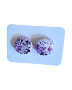 Handmade Resin & Polymer Clay Earrings – Unique Design, Lightweight