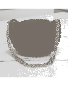 حقيبة كروس كروشيه خمري غامق – وسط