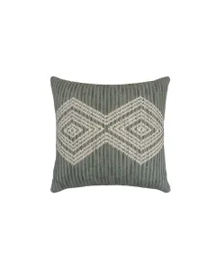 Nova Home "Symmetry" Handmade Embroidery Cushion Cover - 50x50 cm - Green available at The Scout - Amman, Jordan