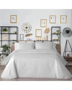 Manterol "Bouti Summer Soft" Mosaic Summer Bedspread Set - Grey (004 12) (Available in Sizes)