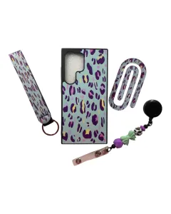 Gift Package of Phone Case + Accessories - colorful leopard theme (iPhone 14/15/16 & Galaxy S24/S25 Models)