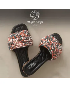 Women’s Handmade Crochet Summer Slippers – Macramé Yarn