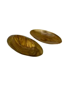 Oval Olive Wood Bowl – Handmade Natural Finish