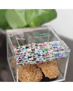 Jordan Acrylic Box – Square, 10×10×8 cm