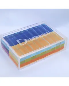 Colorful Acrylic Jenga Set – 54 Pieces, 9×3×2 cm
