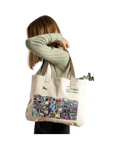 Amman Graphic Tote Bag – Canvas, 42×36 cm