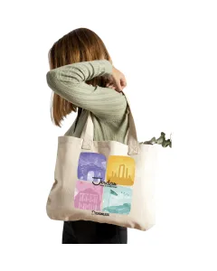 Jordan Graphic Tote Bag – Canvas, 42×36 cm