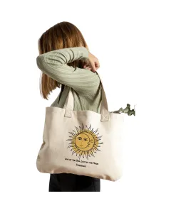 Sun & Moon Tote Bag – Canvas, 42×36 cm
