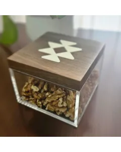 Sadu Acrylic Box Set (S, M, L) – with Walnut Cover