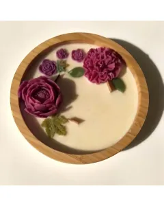Flower Garden Soy Wax Candle – Bloom Collection, 10×10 cm