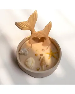 Mermaid Tail Soy Wax Candle – Fantasy Edition, 8×10 cm