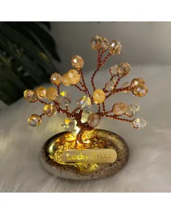 Mini Desk Tree with Porcelain Base – 8×8 cm