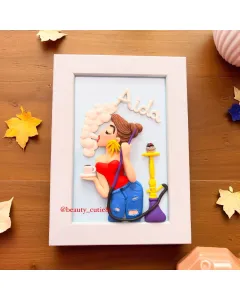 Customizable Handmade Polymer Clay Frame – IKEA Style Wall Décor (Durable, Long-Lasting Colors)