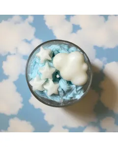 Sweet Cloud Candle in Glass Jar – 200g – Blue Wax – Cotton Scent