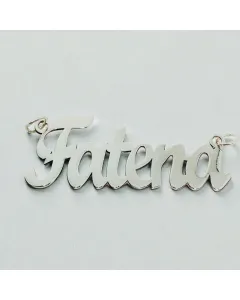 سنسال مع تعليقة مخصصة من فضة عيار 925