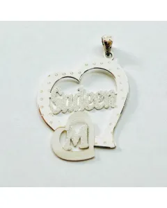 سنسال اسم حسب الشكل المطلوب من فضة عيار 925