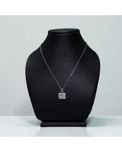 سنسال وتعليقة أرقام من فضة عيار 925