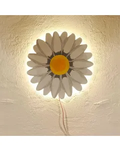 وردة خشبية مضيئة – 30×30 سم